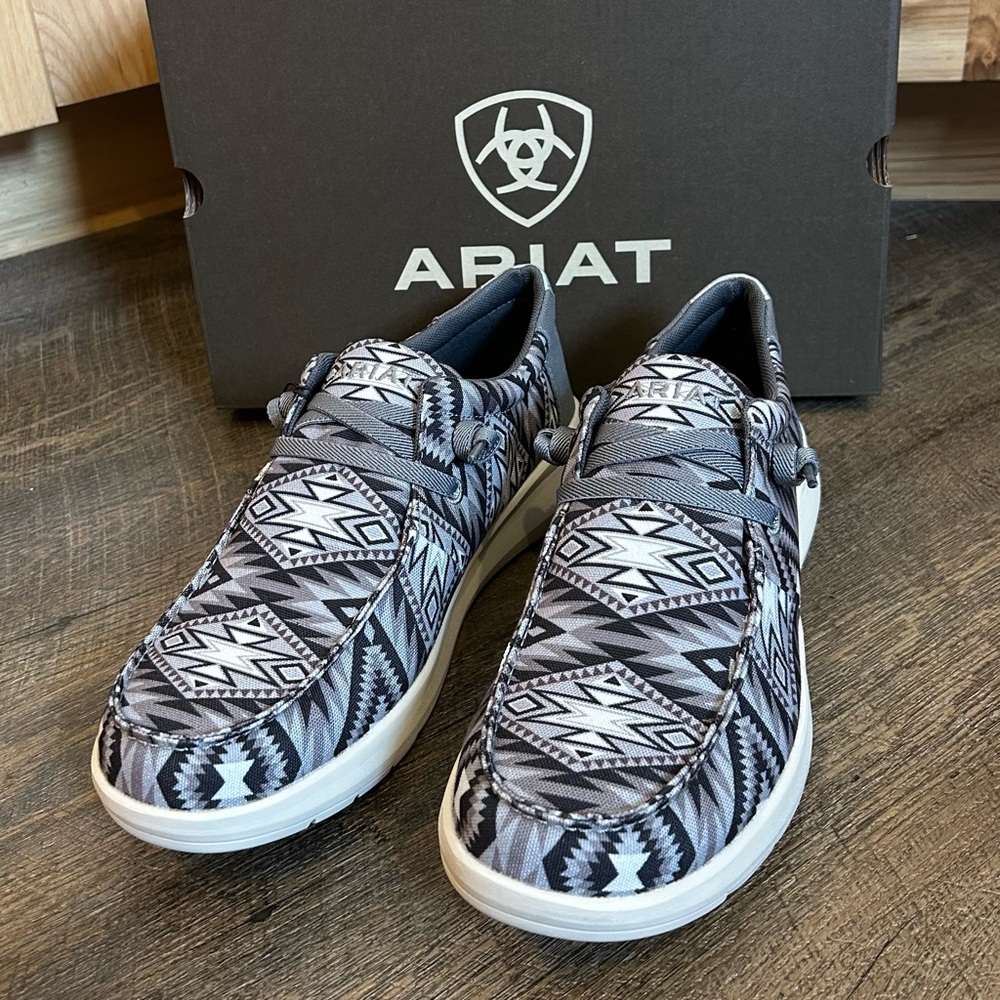 Ariat Hilo Men 9.5 - Grey Aztec Aztec Western Design